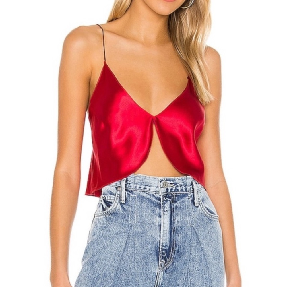 Avila By DN Red Crop Camisole
